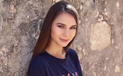 Model Leona Mia in Postcard from Crete