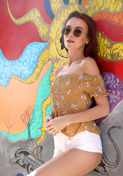 Model Serafina in Postcard from Rethymno