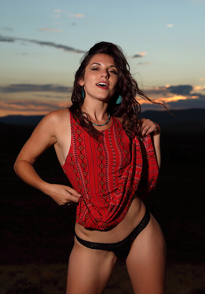 Model Elena Generi in Postcard from Colorado